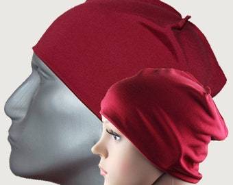 Luxury Night cap made of silk  - sleeping cap , Headcover Chemo