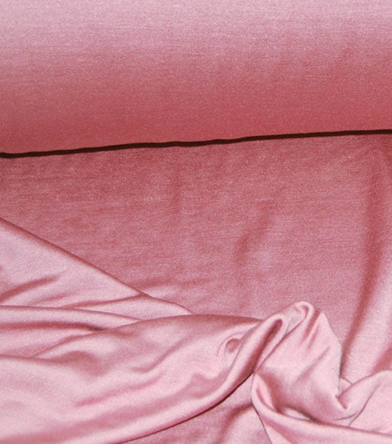 silk jersey, dusty rose, altrosa, luxury silk fabric, 70 silk, 30 Viskose, fabric image 2