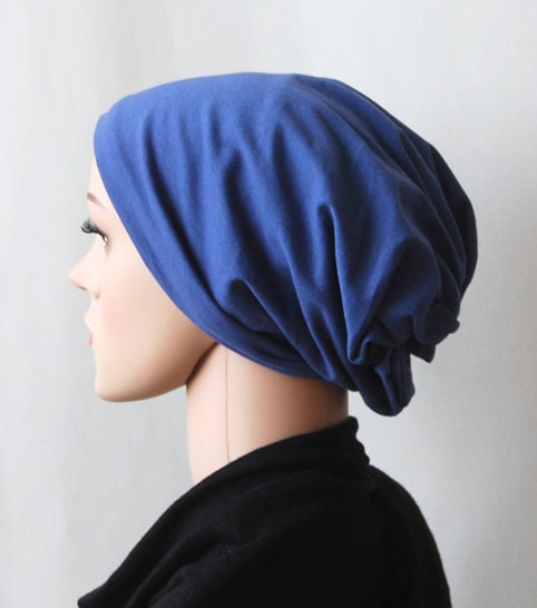 Luxury silk jersey beanie / slouchy for chemotherapy or sensitive scalp, 6 colors