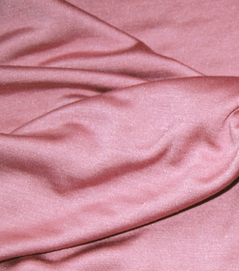 silk jersey, dusty rose, altrosa, luxury silk fabric, 70 silk, 30 Viskose, fabric image 1