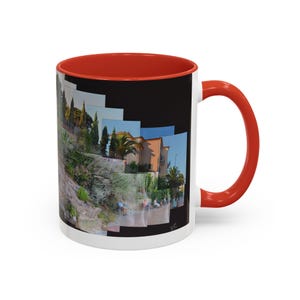 San Remo Italy Ceramic Mug Handcrafted Photo Joiner - Liguria Coast Architecture Tea Cup - Colorful Mediterranean Art Travel Gift View III