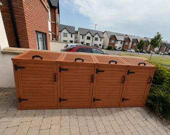 Modular Wheelie Bin Store Plans, 360L/96gal (Large) Bin Storage DIY Build Guide (Digital Download)