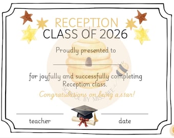 Certificato di diploma di accoglienza