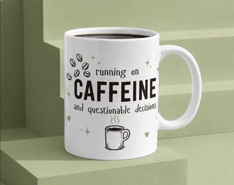 Rolig kaffemugg | Att springa på koffein och tvivelaktiga beslut | 30 cl keramisk kopp