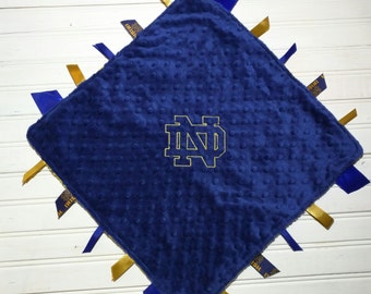 notre dame baby blanket