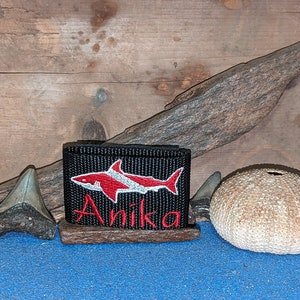 Shark Scuba Flag Dive BCD tag Customizable Identification Tag -Personalized