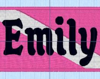 Emily Pink Dive Flag BCD tag Customizable Identification Tag -Personalized Badge