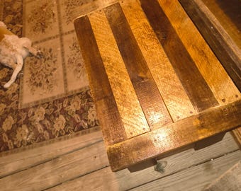 Reclalmed barn wood coffee table