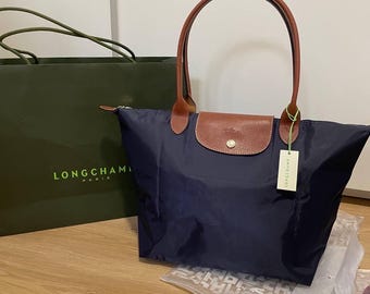 Longchamp Le Pliage Taglia L Blu Navy