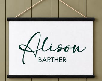 Personalized Name Banner, Custom Name Flag