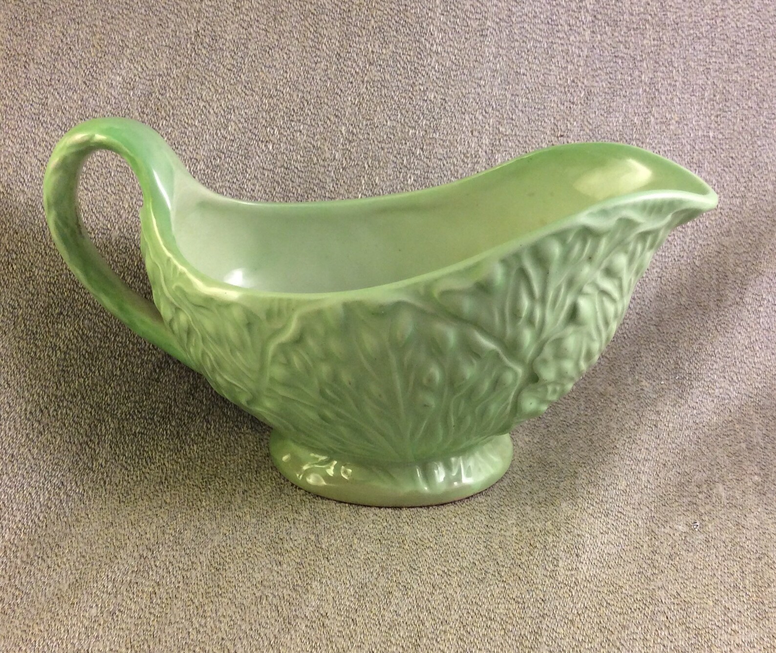 Vintage Celadon Green Gravy Boat with Red Tomato Carlton Etsy