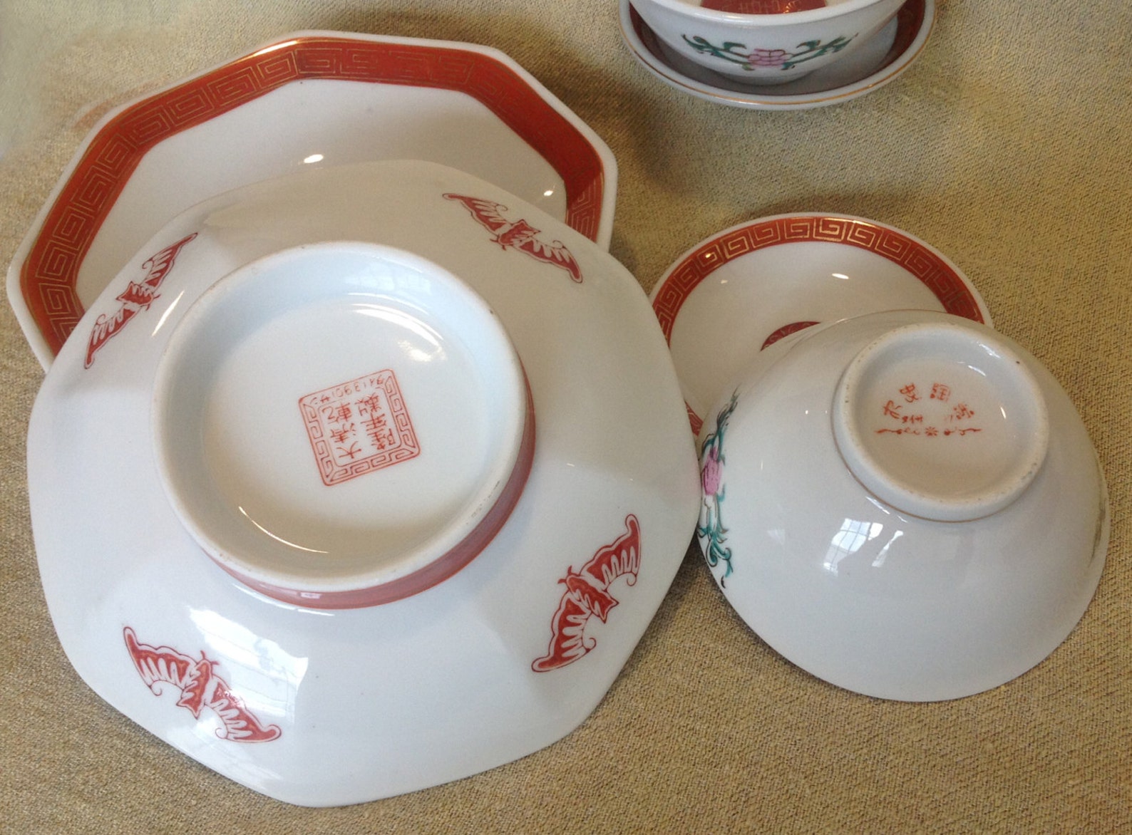 Vintage Japanese Dinnerware Set for Two Etsy