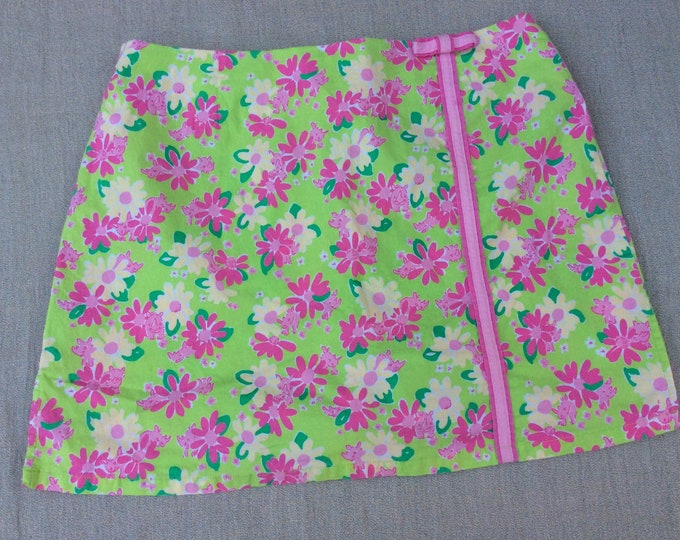 Lilly Pulitzer White Label Lime Green and Pink Rhinoceros - Etsy