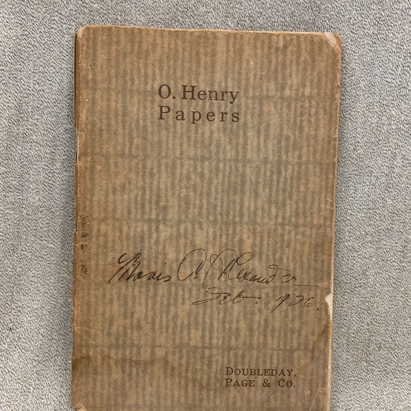 O Henry Papers Book Doubleday Page and Co