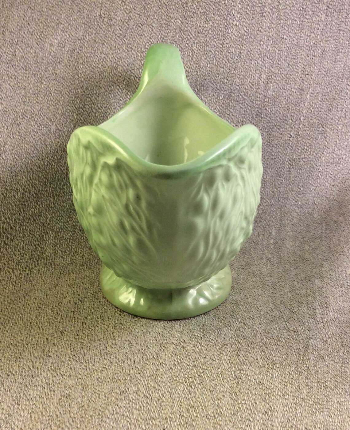 Vintage Celadon Green Gravy Boat with Red Tomato Carlton Etsy