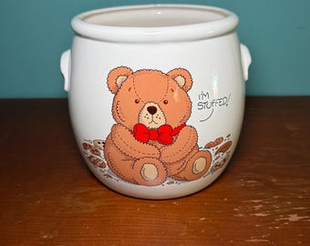 Vintage “I'm Stuffed” Teddy Bear Cookie Jar