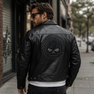 Harley Davidson Skull Jacket - Etsy