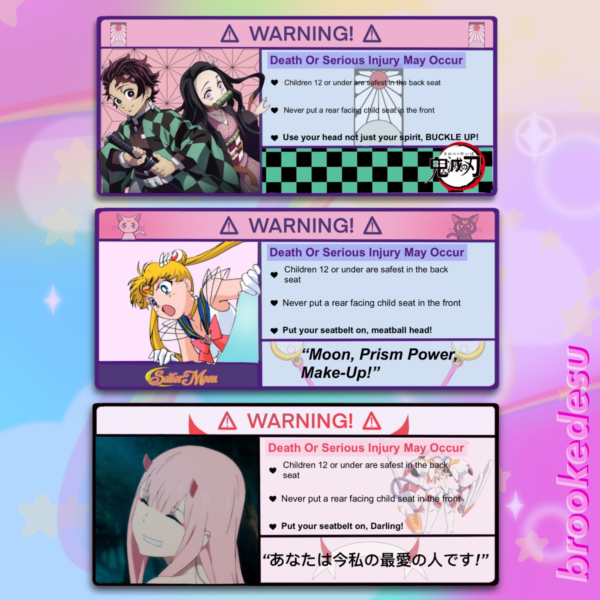 Anime Warning Signs You Are Entering An Otaku's Zone Sticker for Sale by  Animangapoi