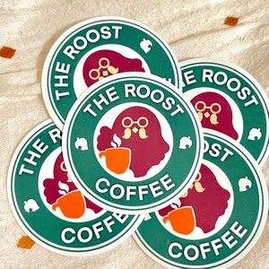 The Roost Coffee Brewster Logo Stickers for Tumbler Hydroflask Mug