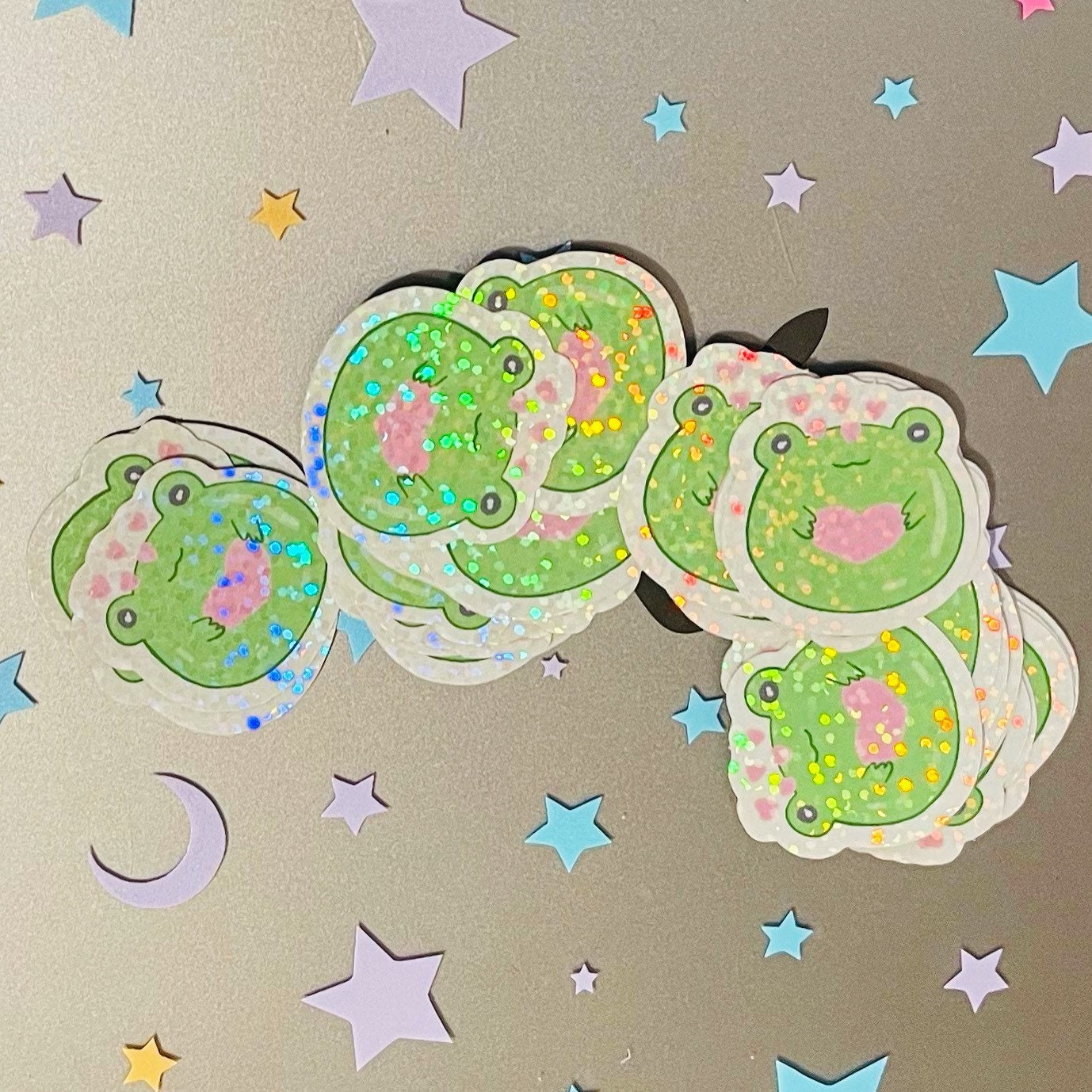 Holographic frog g | Etsy