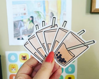 boba thee melk thee sticker