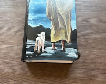 Hand painted NKJV journaling Bible