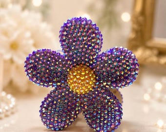 Haarclip met verblindende bloemen