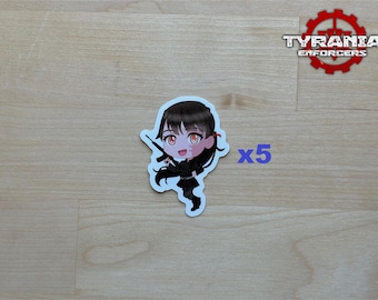Tyrania Enforcers - Chibi Emie Stickers (x5, x10)