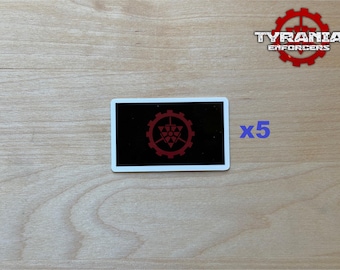Tyrania Enforcers - Imperial Tyranian Flag Stickers (x5, x10)