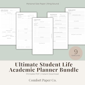Student Life Academische Planner Bundel | Digitale download