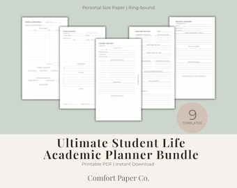 Pacote de Planejamento Acadêmico para a Vida Estudantil | Download Digital