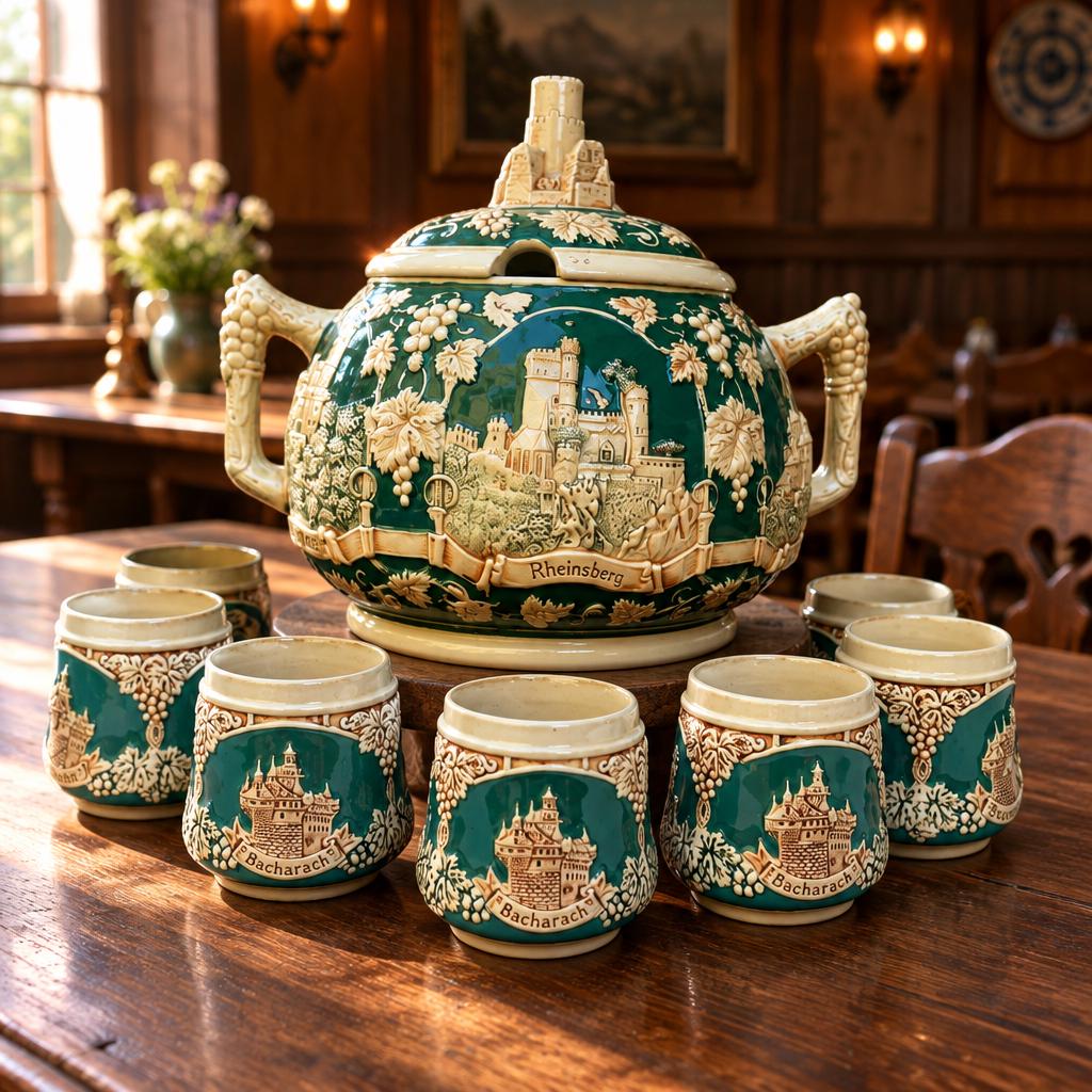 【ドイツ 貝殻の容器とスプーンのセット】ヴィンテージ Vintage German Stoneware - Etsy