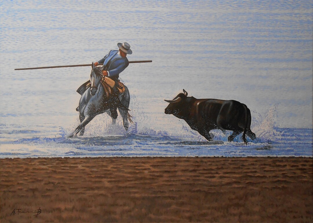 Toreador, Original Oil Painting, Wall Art, Realism, Home Decor, - Etsy
