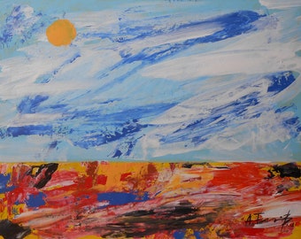 Abstract IV, Origineel, Acryl op Paneel, Expressionist