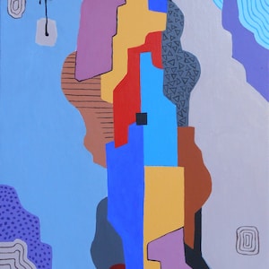 Abstract X, Original, Acrylic on Canvas, Expressionist