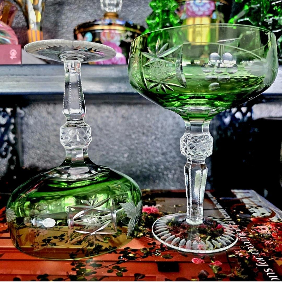 Vintage Moser Glasses - Etsy