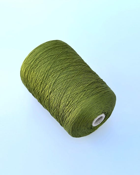 Silk Cotton Blend Yarn on Cone for Knitting and Crochet  100g
