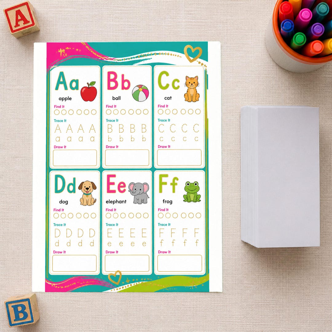 Alphabet Letter Games for Kids, Preschool Learning Activities, ABC ...