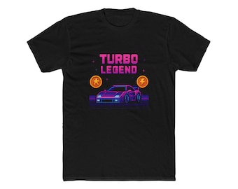 Neon Pixel Art Racing Shirt | Retro 80s Synthwave Gamer Tee