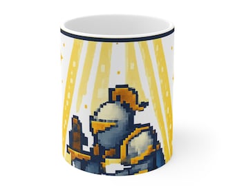 Camiseta de juego Level Up Pixel Art Knight Retro RPG Motivacional Regalo para jugadores Sudadera con capucha Hero Adventure Camiseta / Taza de café