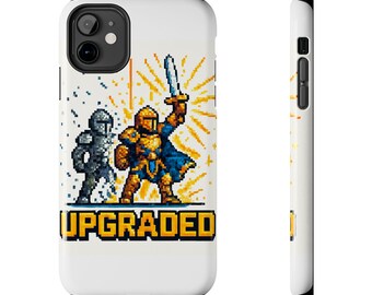 Upgraded Pixel Art Knight | Retro RPG Armor Upgrade Gaming | Phone Case