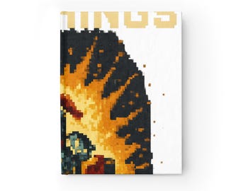 I Can Conquer All Things Pixel Art Knight | Retro RPG Gaming Notebook Journal
