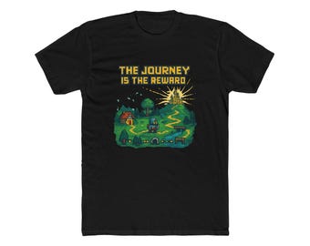 Camiseta de aventura de arte pixelado "El viaje del héroe" Retro RPG Gaming Gift Quest Tee Sudadera con capucha para gamers Motivacional
