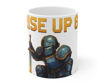 Camiseta retro motivacional de caballero gamer con el lema "Cae 7, levántate 8" (Cae 7, Levántate 8), regalo para gamers de juegos de rol, camiseta de perseverancia / taza de café.