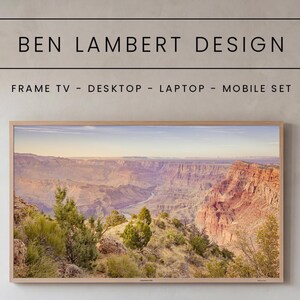 Samsung Frame TV Art, Grand Canyon River, Desert Juniper Landscape, Colorado River, 4K Wallpaper Set, w/ Desktop & Mobile (Digital Download)