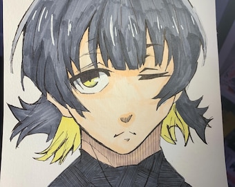 Traditional art commission - Headshot