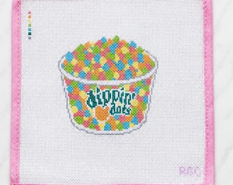 Tela ricamata a punto croce Dippin' Dots - Collezione Pool Day