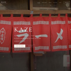 Ramen Shop Website Template HTML CSS, Japanese Restaurant Menu Page, Izakaya Noodle Bar Static Site, No-Code Editable