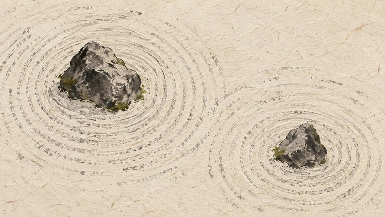 Zen Garden Sand Ripples Frame TV Art, Japandi Zen Wall Art, 4K Digital Download, 3 Formats image 5