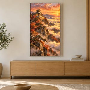 Japanese Castle Above a Sea of Clouds Frame TV Art, Japanese Wall Art, 4K Digital Download, 3 Formats image 3